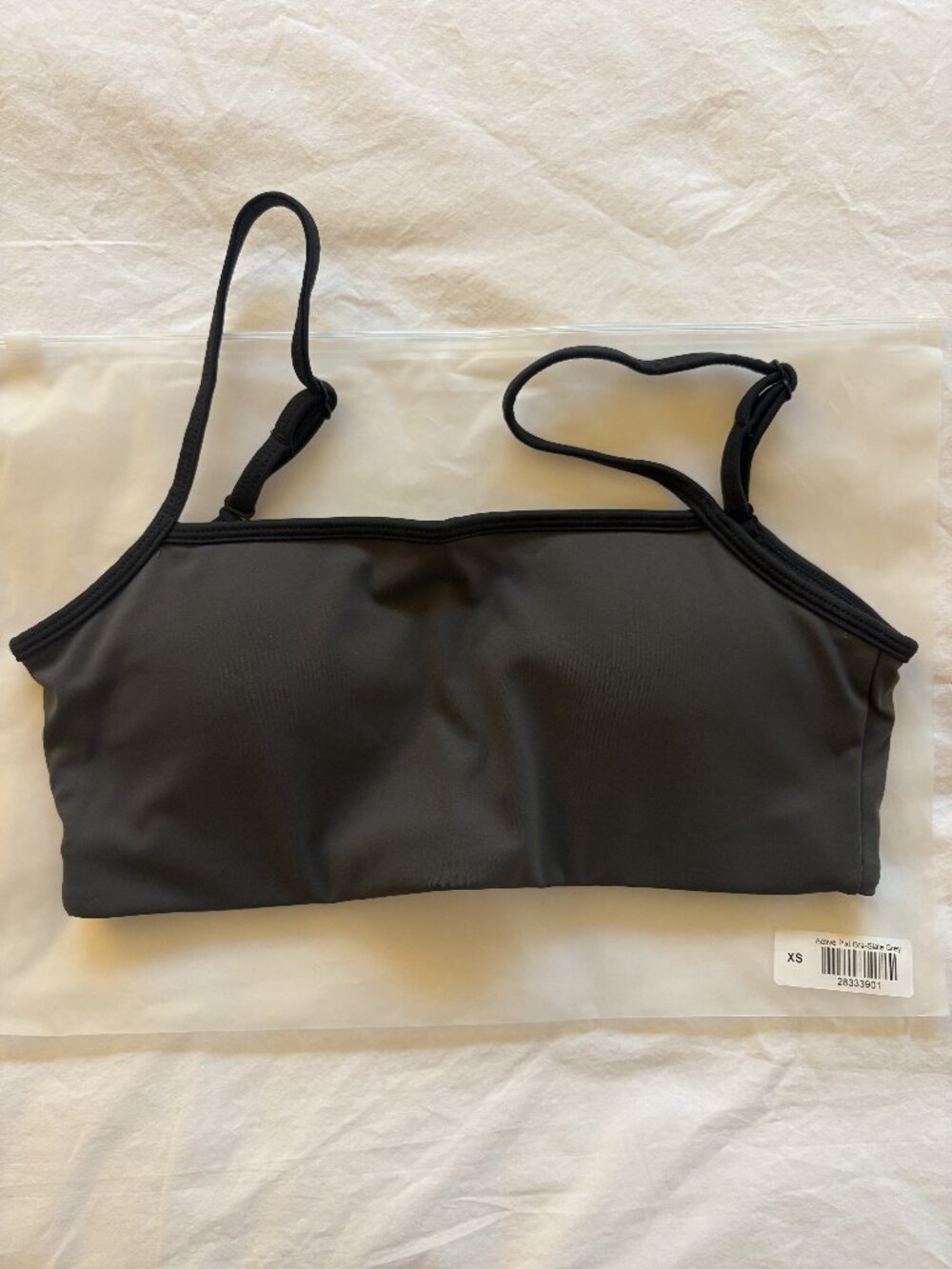 Exercere Active Pixi Bra Sports Bra Slate Grey NWT Size XS Pilates